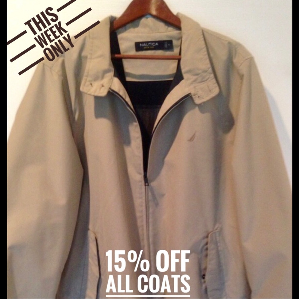 This is an XL Nautica jacket. Classic men’s coat